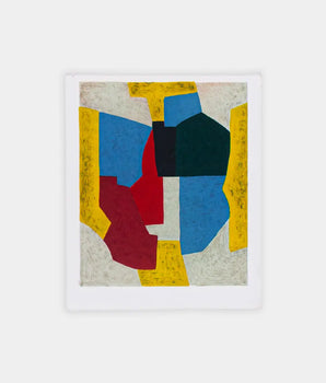 D'après Serge Poliakoff - Composition (jaune vert bleu, rouge et noir)